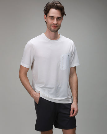front of white shirt