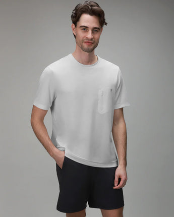 Flex Bonded Pocket Tee | Grey