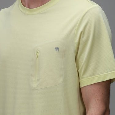 Flex Bonded Pocket Tee | Citron - MUEV