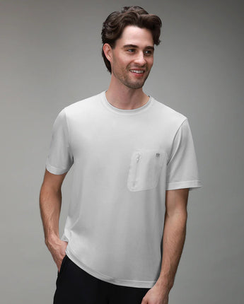Flex Bonded Pocket Tee | Grey