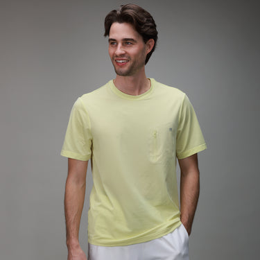 Flex Bonded Pocket Tee | Citron - MUEV