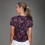 back of floral pink tee