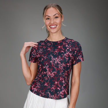 floral pink tee