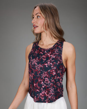 floral pink tank 
