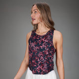 floral pink tank 