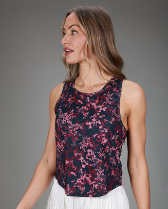 Relaxed Singlet | Floral Pink