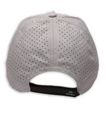 grey snapback hat back
