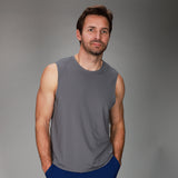 front of grey dink tank 