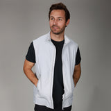 front of grey SAS vest unzipped