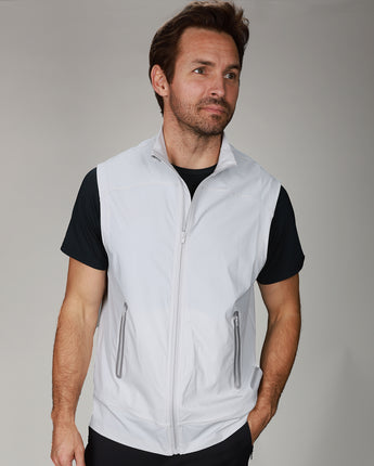 front of grey SAS full zip vest