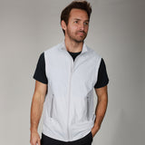 front of grey SAS full zip vest 
