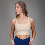 khaki sports bra 