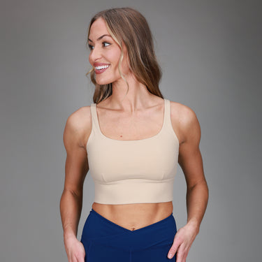 khaki sports bra 