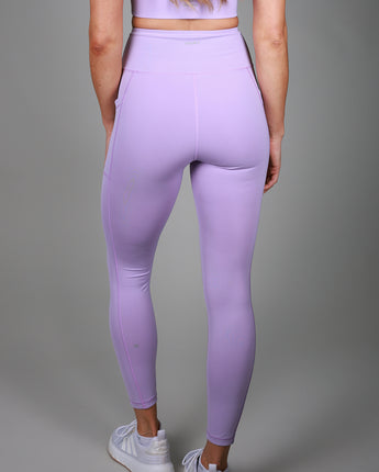 V Cross Over Leggings | Lilac Purple