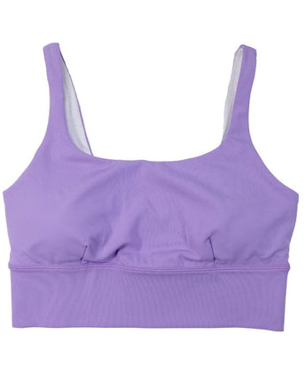 Women's Lilac Purple Long Line Sports Bra