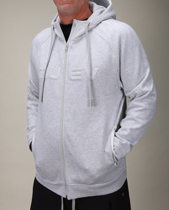 Men's Off Court Full Zip Hoodie | Gray