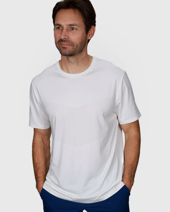 Chevron Tee | White