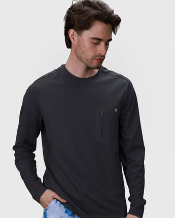 Echelon Long Sleeve Shirt | Black