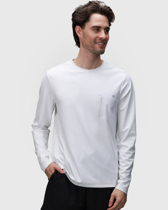 Echelon Long Sleeve Shirt | White