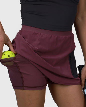 Motion Compression Skort | Plum
