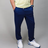 front of blue jogger 