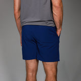 back of navy kick it short 