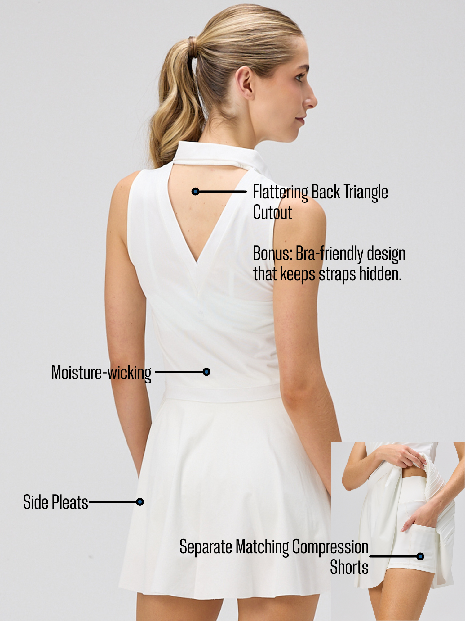 Open Back Polo Dress
