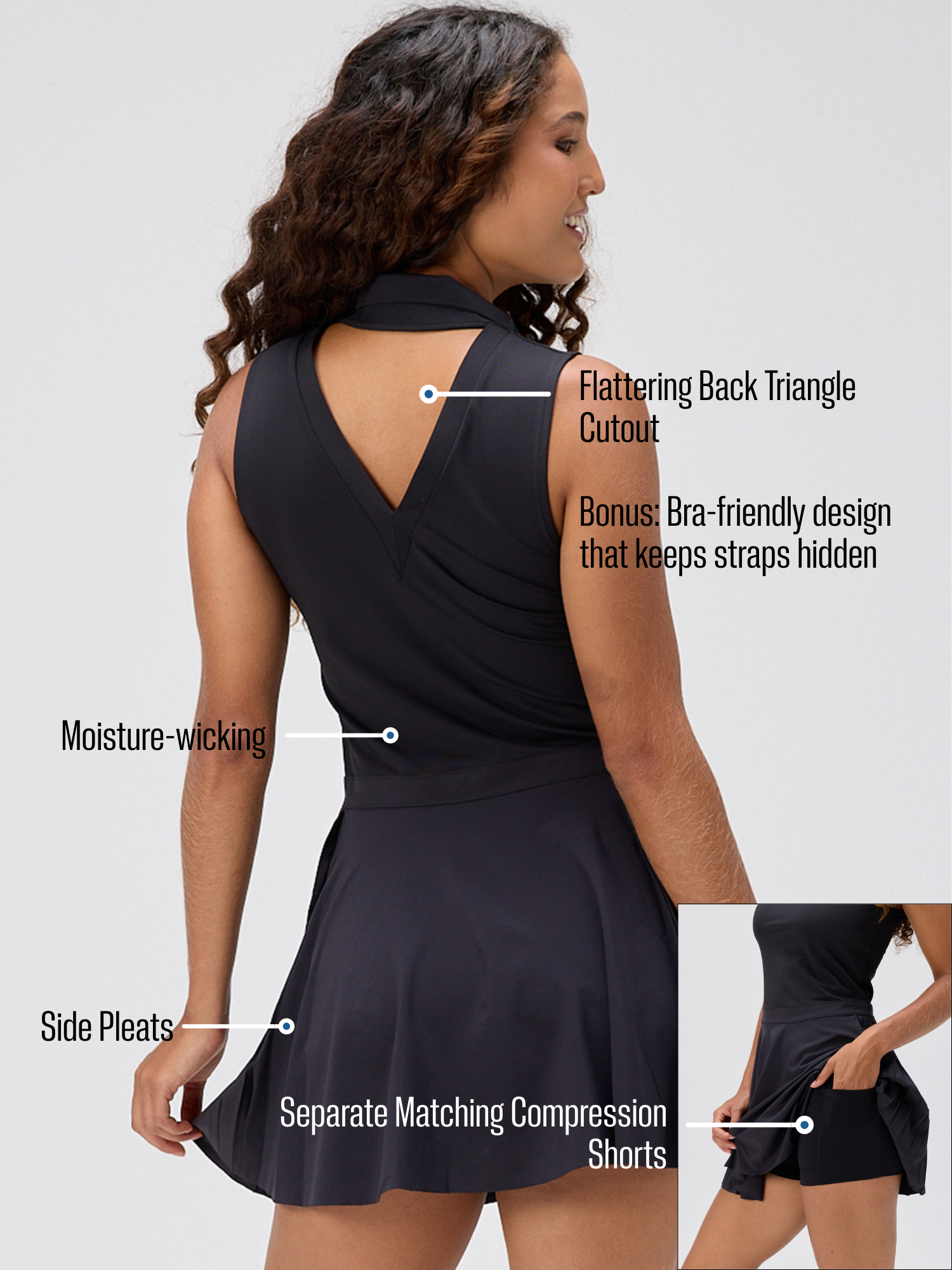 Open Back Polo Dress