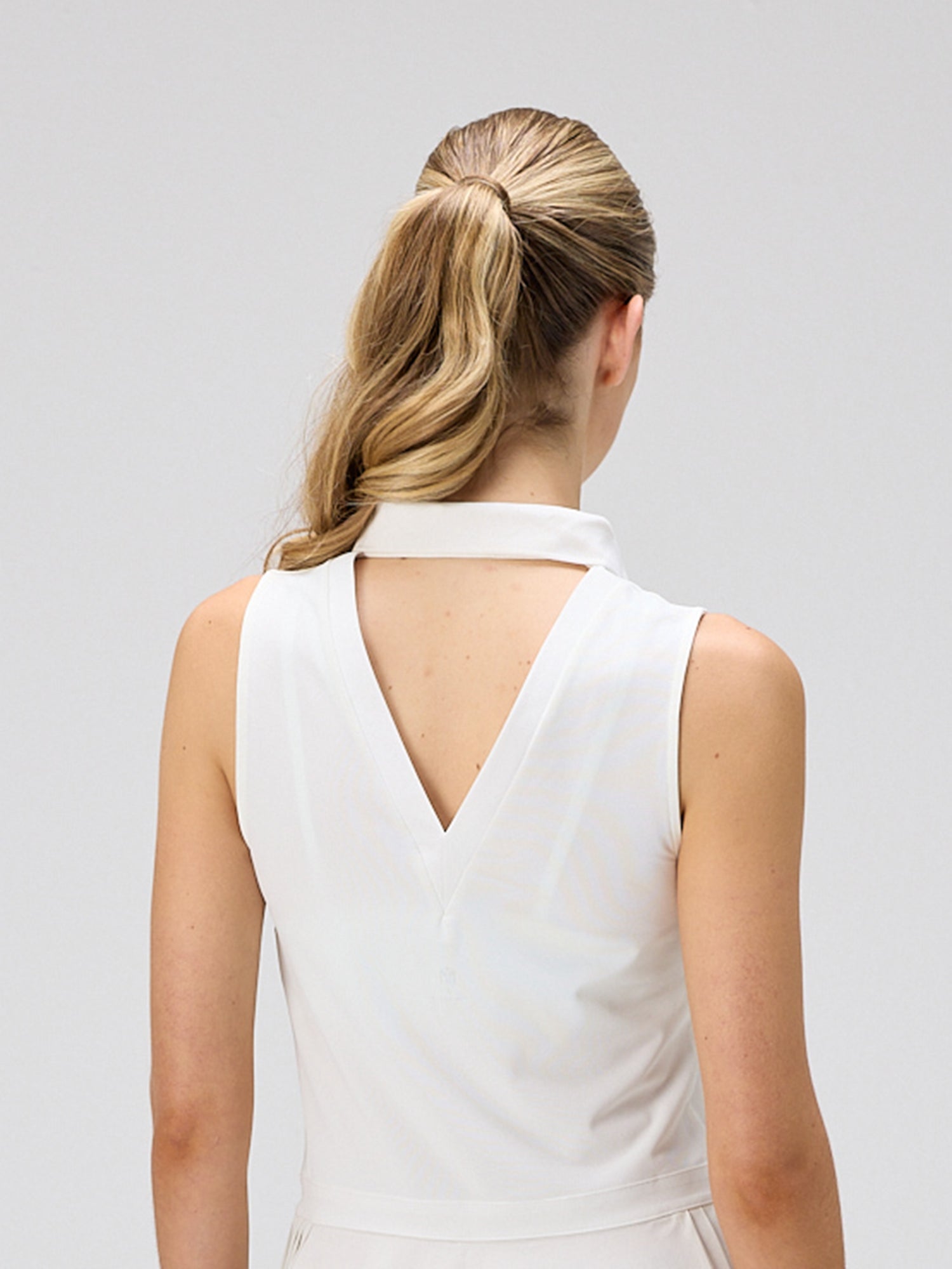 Open Back Polo Dress