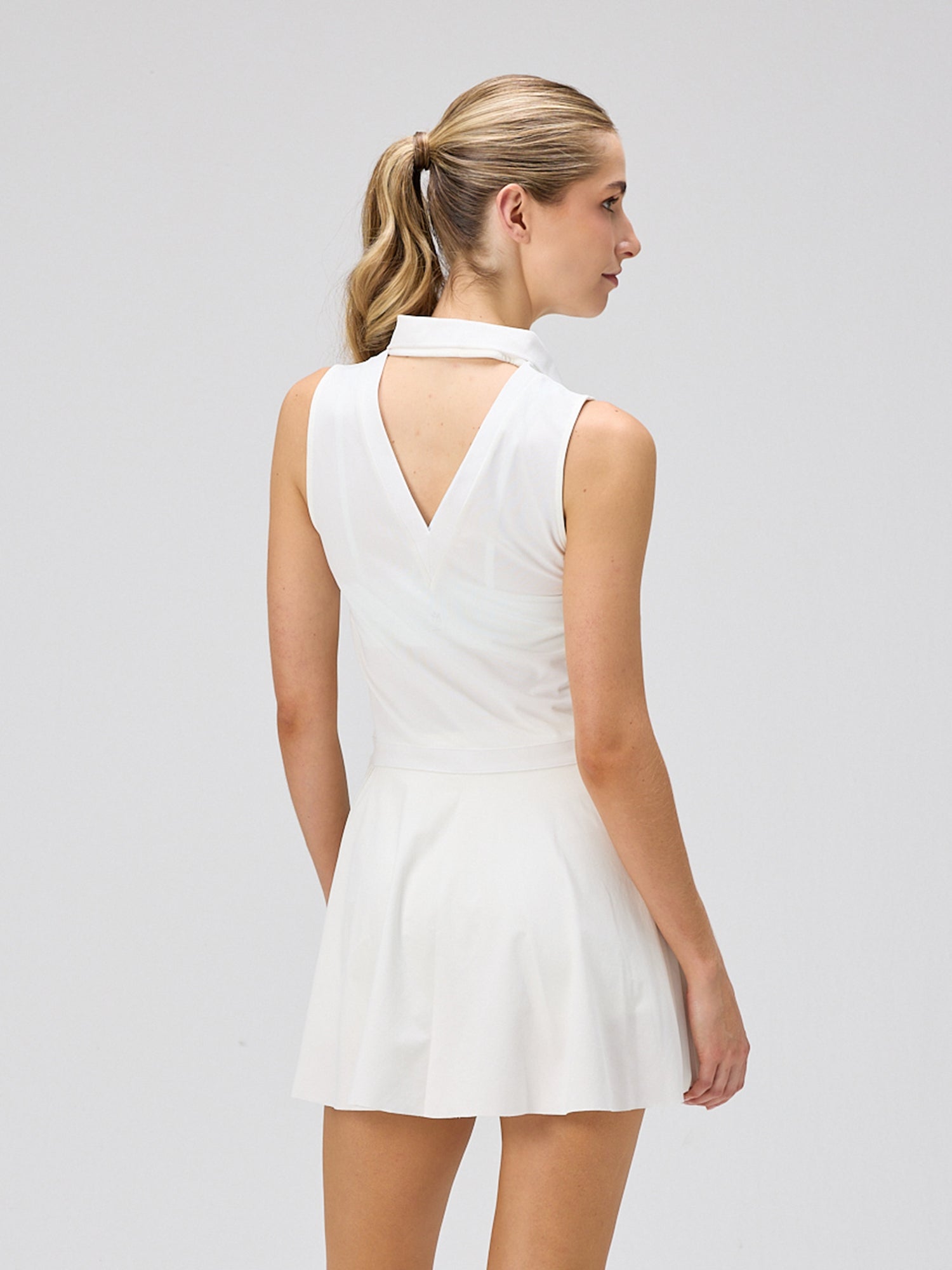 Open Back Polo Dress