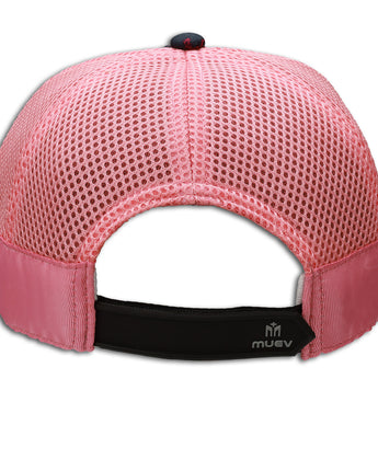 bakc of floral pink hat 