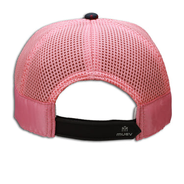 bakc of floral pink hat 