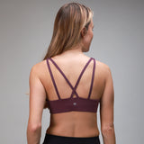 Plum sports bra back