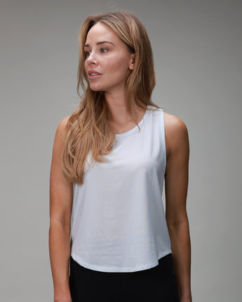 front of light blue relaxed tank 