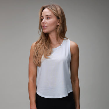 front of light blue relaxed tank 