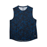 Men's Blue Floral Pickleball Dink Tank 