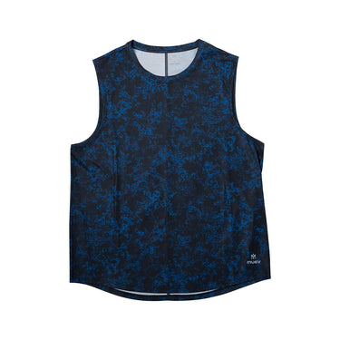 Men's Blue Floral Pickleball Dink Tank 