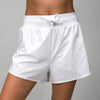 front of white short 