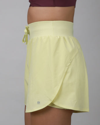 side of yellow short 