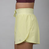 side of yellow short 