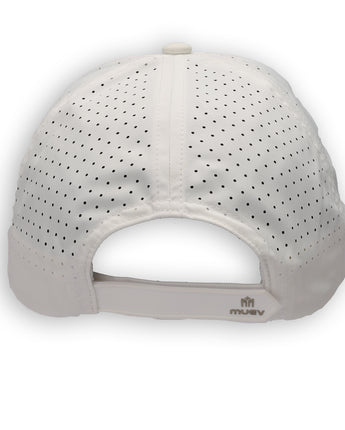 Muev Breathable Logo Hat | White