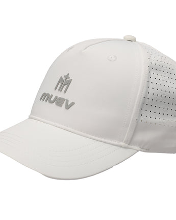 Muev Breathable Logo Hat | White