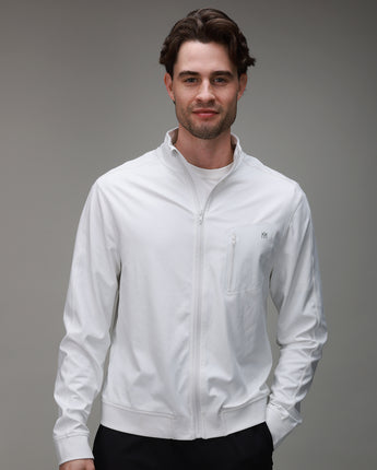 front off white full zip  jacket