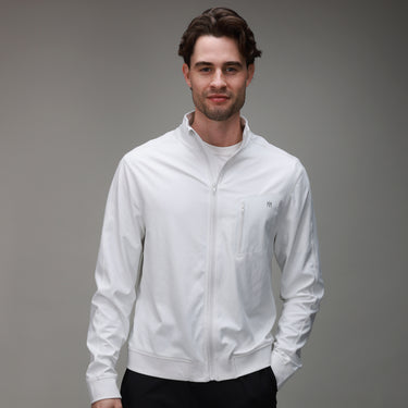 front off white full zip  jacket