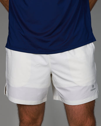 front of white baseline short 