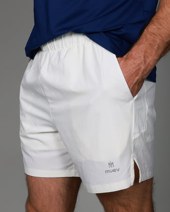 front of white baseline short 