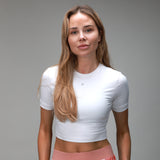 cropped white t shirt front