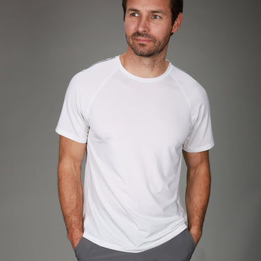 front of white dink tee