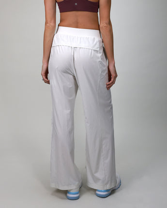 back of white pleated plant