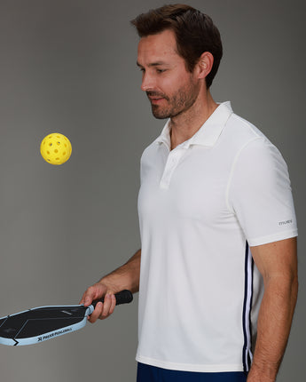 front of white polo 